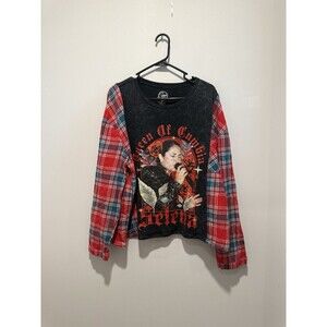 Rework Upcycle Grunge Oversize  Selena Quintanilla Sweater M/L